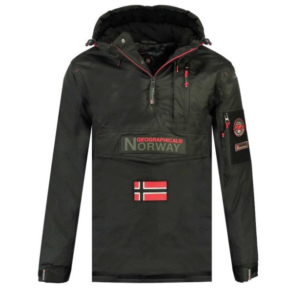 Geographical Norway Parka De Hombre Barker Gris Oscuro Grey
