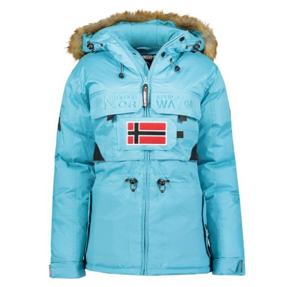 Geographical Norway Parka De Mujer Bellaciao Turquesa Turquoise