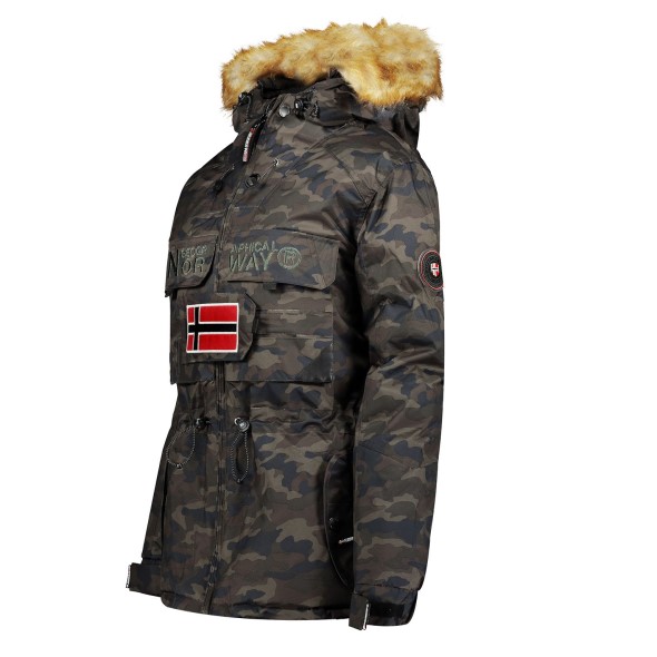 Geographical Norway Parka De Mujer Bellaciao Camo Caqui Kaki