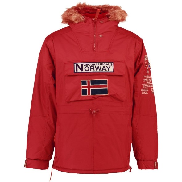 Geographical Norway Parka De Hombre Boomerang Rojo Red