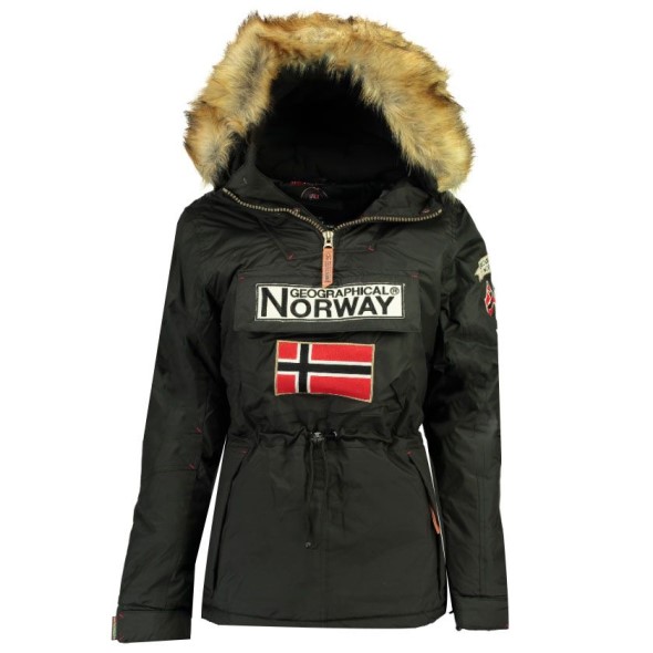 Geographical Norway Parka De Hombre Boomerang Negro Black