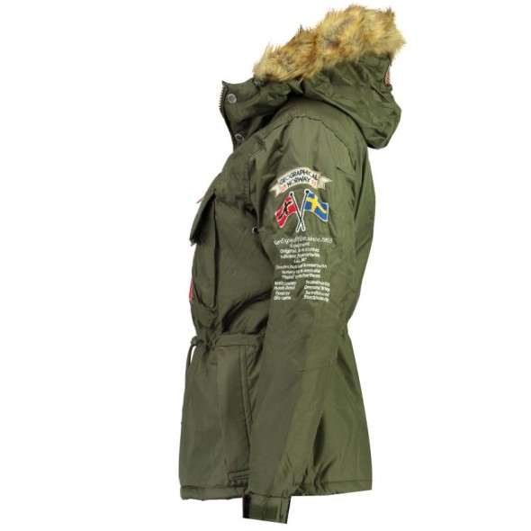 Geographical Norway Parka De Mujer Boomera Caqui Kaki