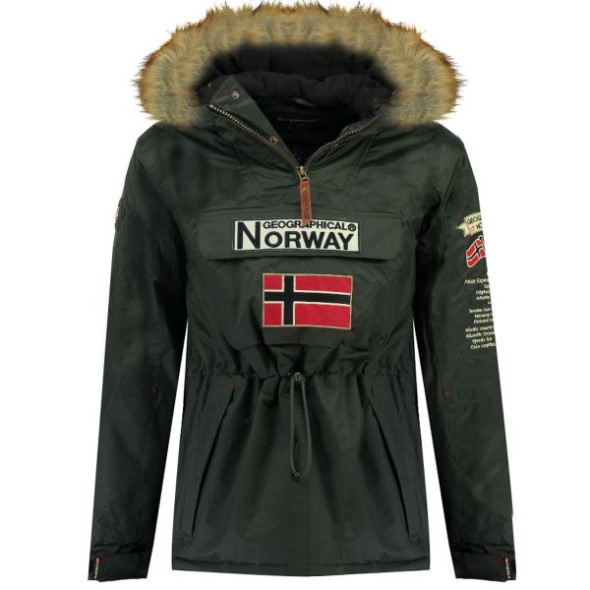 Geographical Norway Parka De Niño Boomerang Gris Oscuro Grey