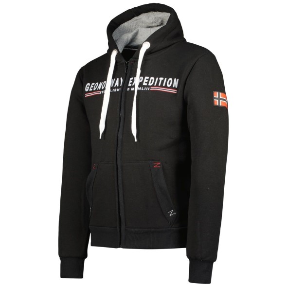 Geographical Norway Gasille Hombre Negro Black
