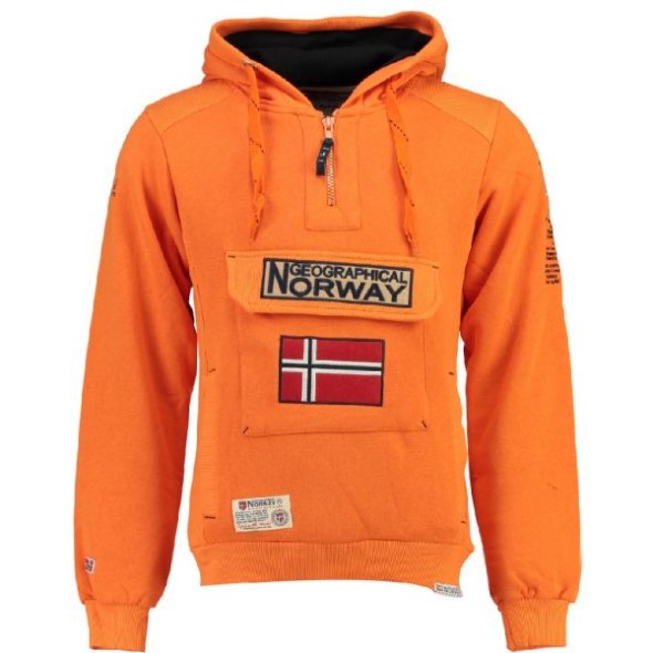 Geographical Norway Sudadera De Hombre Gymclass Naranja Orange