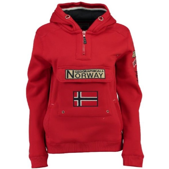 Geographical Norway Sudadera De Hombre Gymclass Rojo Red