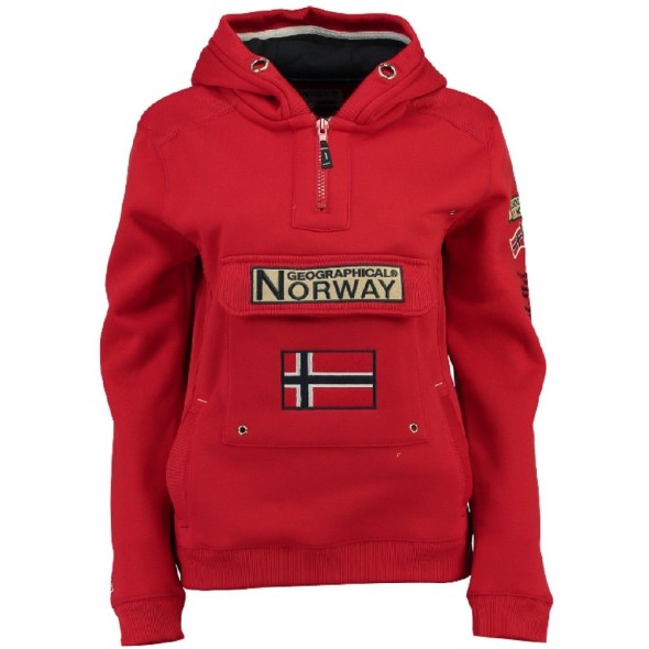 Geographical Norway Sudadera De Hombre Gymclass Rojo Red