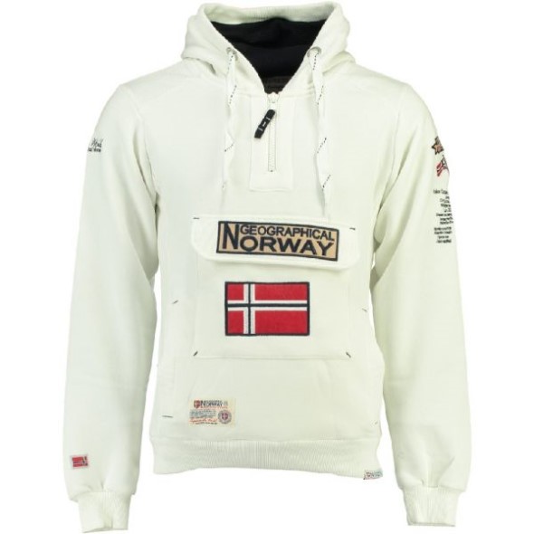 Geographical Norway Sudadera De Hombre Gymclass Blanco White