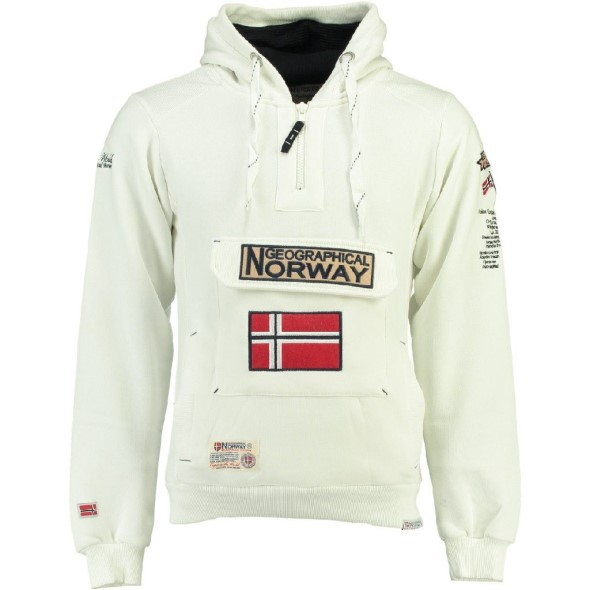 Geographical Norway Sudadera De Hombre Gymclass Blanco White