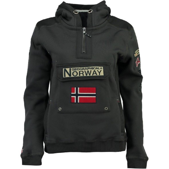 Geographical Norway Sudadera De Hombre Gymclass Gris Oscuro Grey