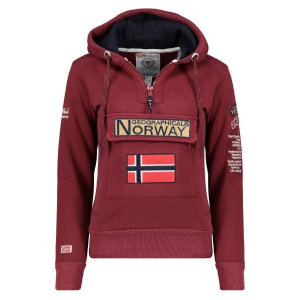 Geographical Norway Sudadera De Mujer Gymclass Burdeos Burdeos