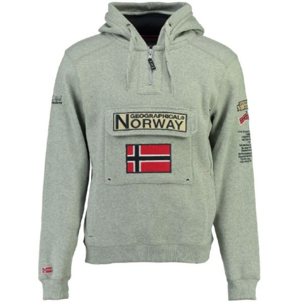 Geographical Norway Sudadera De Mujer Gymclass Gris Claro Grey
