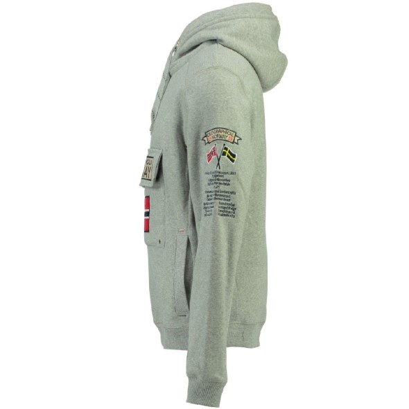 Geographical Norway Sudadera De Mujer Gymclass Gris Claro Grey