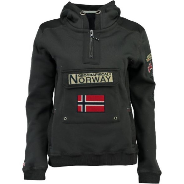 Geographical Norway Sudadera De Mujer Gymclass Gris Oscuro Grey
