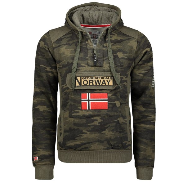 Geographical Norway Sudadera De Niños Gymclass Verde Camo Camo
