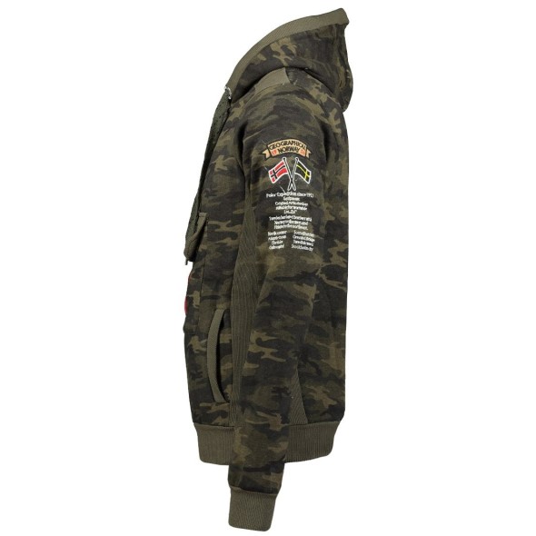 Geographical Norway Sudadera De Niños Gymclass Verde Camo Camo