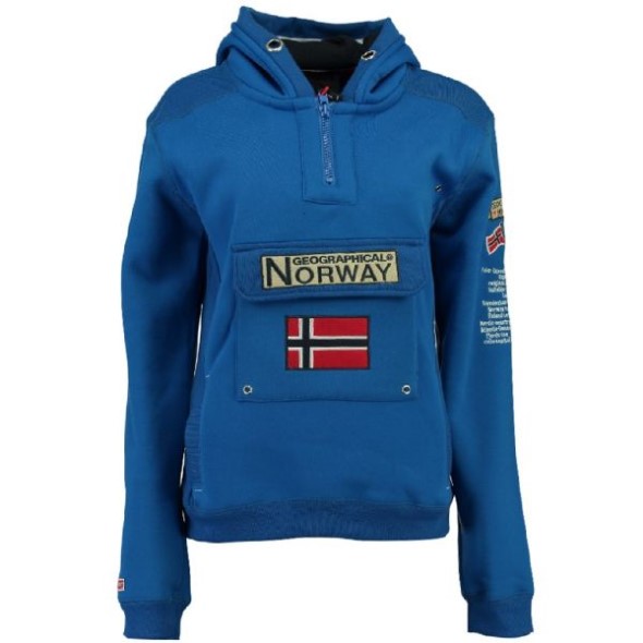 Geographical Norway Sudadera De Niños Gymclass Azul Eléctrico Blue