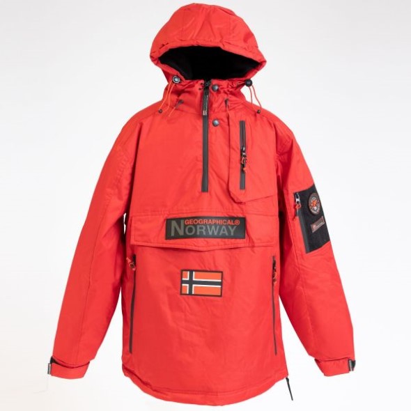Geographical Norway Parka De Hombre Barker Rojo Red