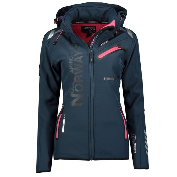 Geographical Norway Chaqueta Softshell De Mujer Reine Azul Marino /  Naranja Fluor Marino
