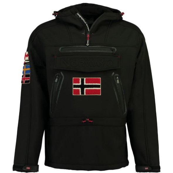 Geographical Norway Chaqueta Softshell De Hombre Tykoon Negro Black